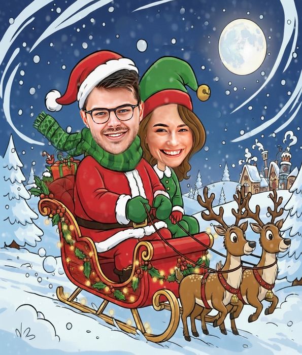 Карикатура 30/40 см. + Рамка