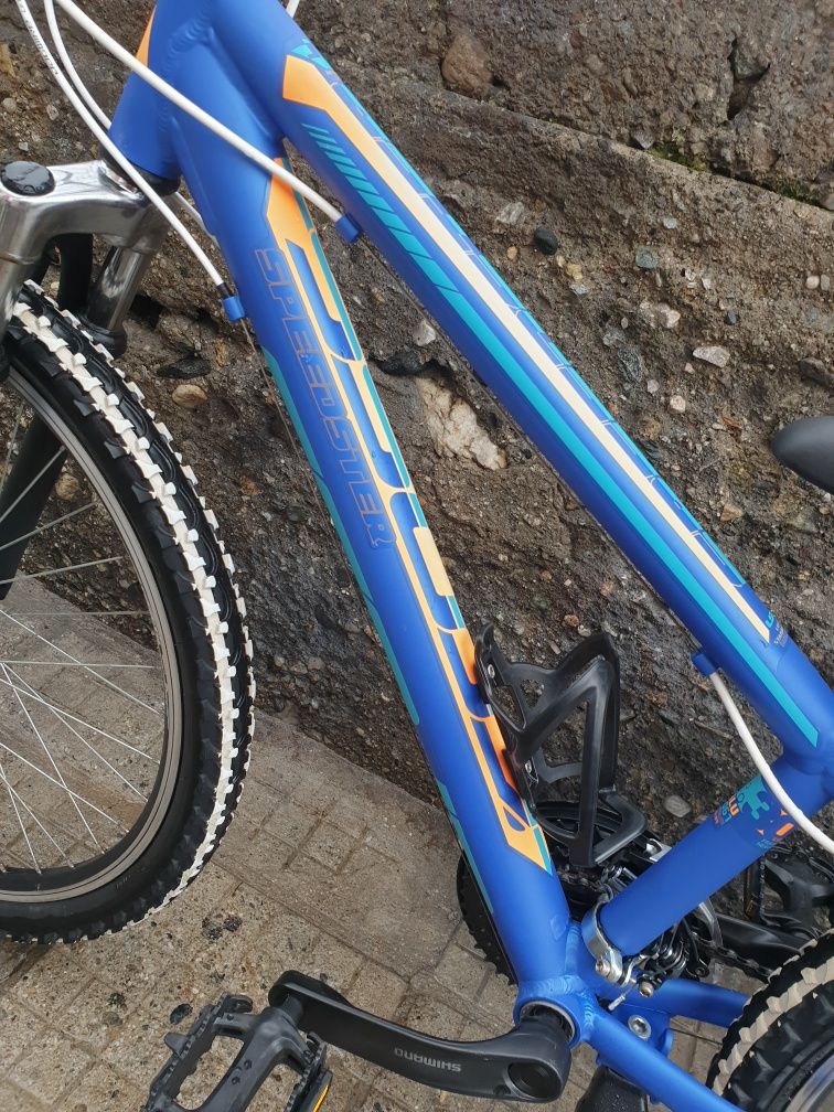 Алуминиев велосипед 24 цола Cross speedster 18 скорости Обслужен