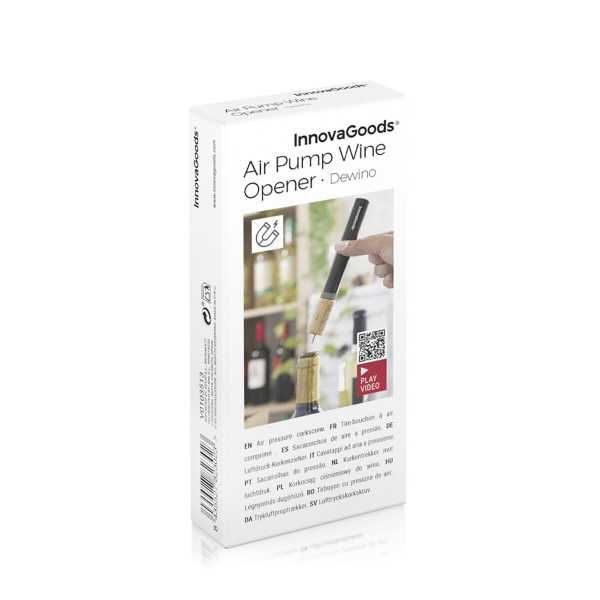 Tirbuson cu aer presurizat pentru vin Dewino InnovaGoods