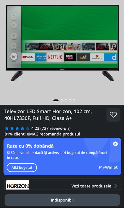 Televizor Smart tv HD