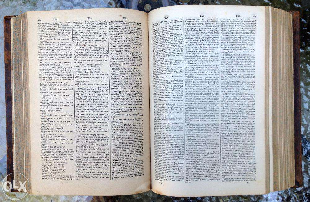 OCA arta dictionar Francez general si gramatical 1842 complet Napoleon