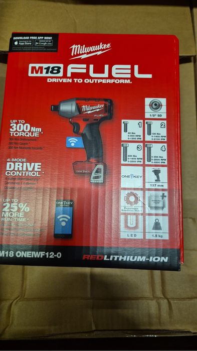 Milwaukee cheie impact 1/2 ONE-KEY m18 fuel cu inel se fixare