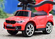 OFERTA Masinuta cu maner, 2 in 1, pentru copii, BMW M5, PREMIUM, Rosu