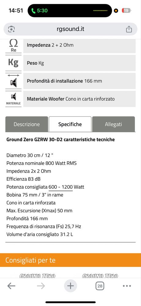 Продавам Ground Zero мембрана с усилвател моноблок DSP