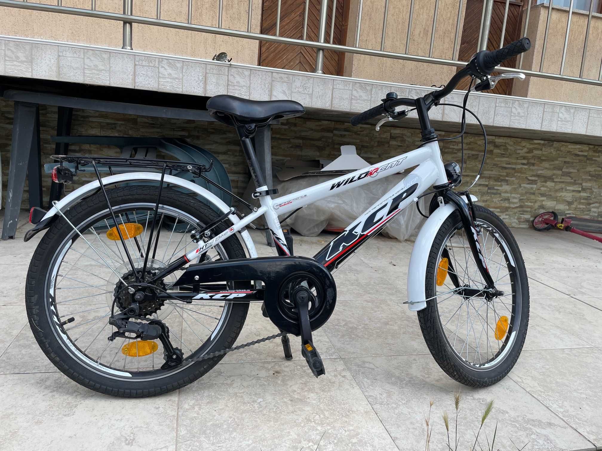 Детски шосеен велосипед KCP Wild Cat 20", бял, в гаранция