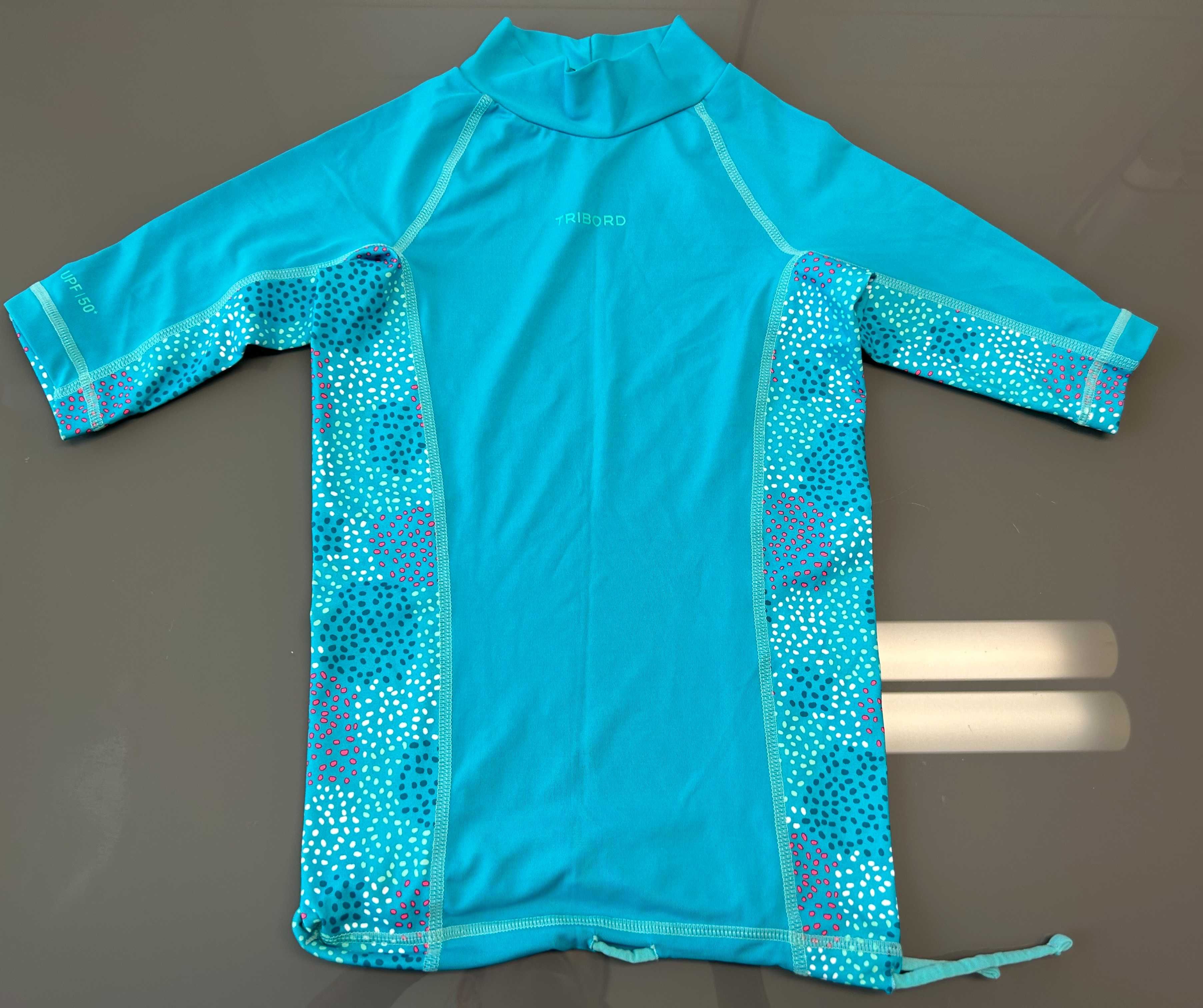 Лот от 3 бр бански за момиче + UV тениска, 10-11 г.