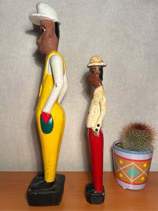 Африкански дървени статуи – ръчна изработка