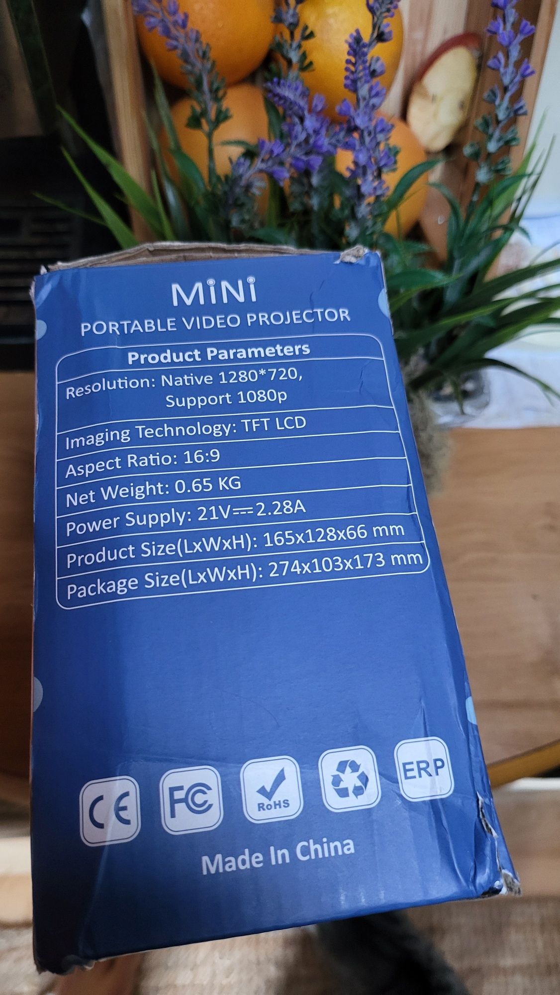 Mini Projector за телефон gsm 7500 Lumens WiFi проектор Bluetooth 1080