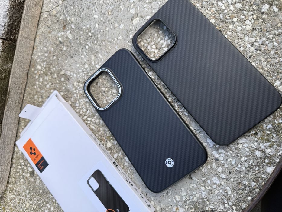 Husa iphone 15 pro max kevlar carbon spigen tactical