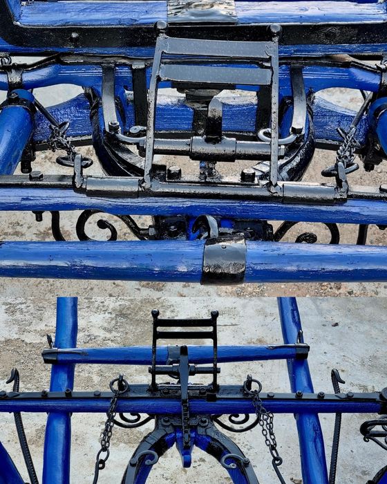 Coș  Căruță Ștraf făcută la comanda  Fier forjat Roti Spitate
Fier for