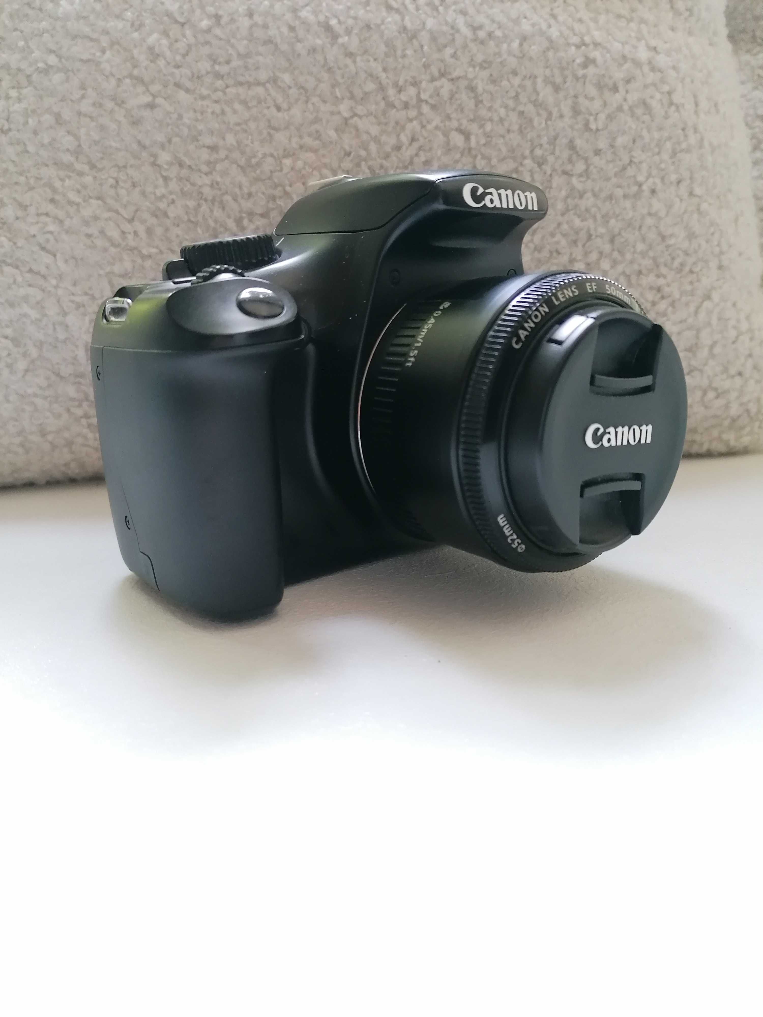 Фотоапарат Canon EOS 1100D с два обектива + Бонус чанта за фотоапарат