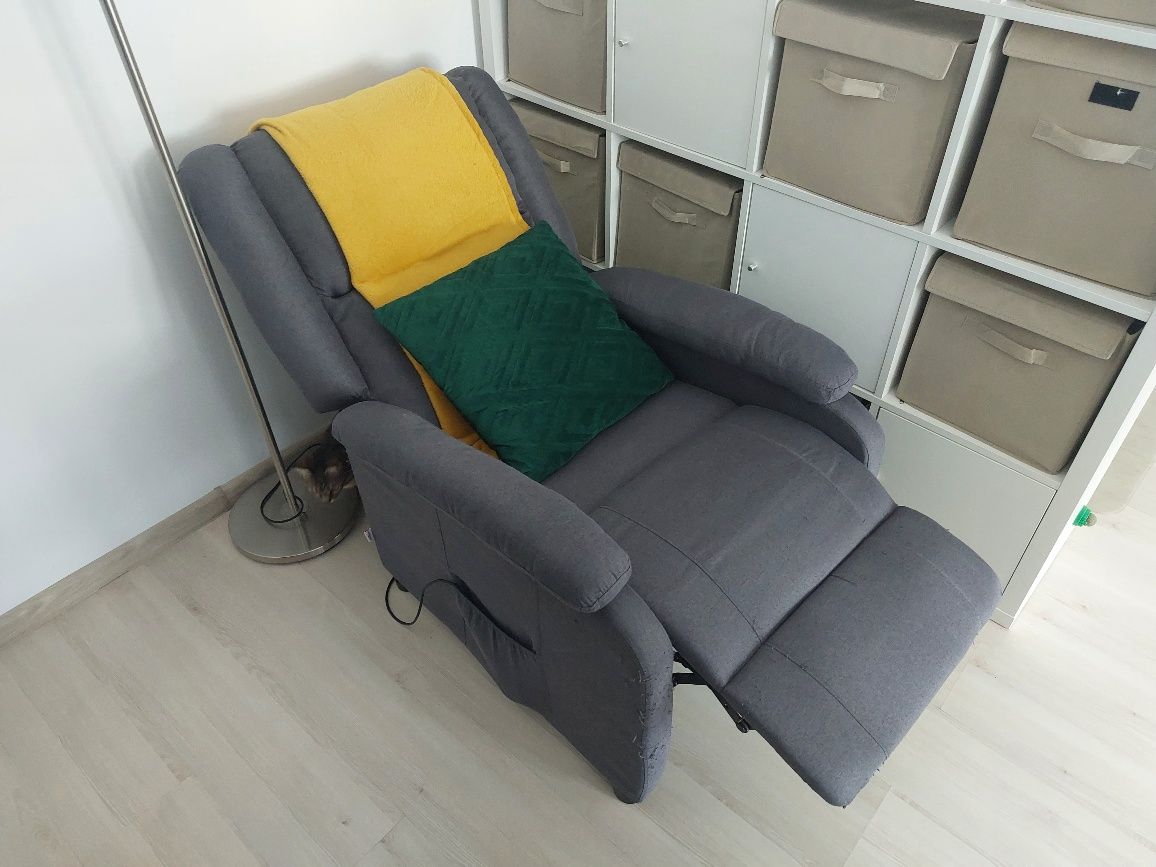 Fotoliu expandabil cu masaj VidaXL