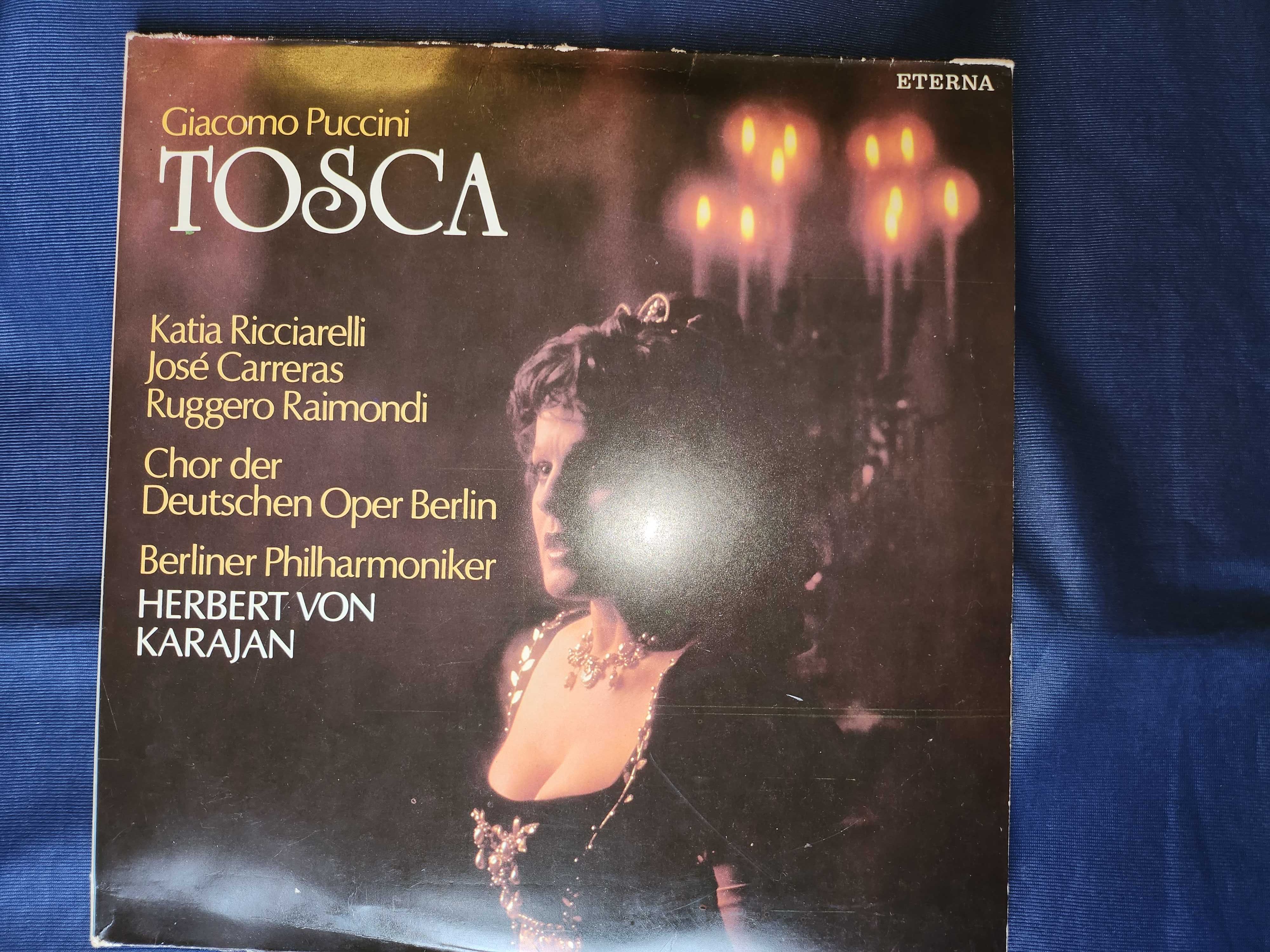 Бетховен - 9 симфонии, 8 LP vinyl, дирижира Караян и "Тоска" с Карерас