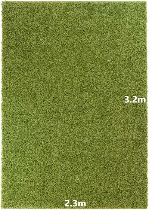 Covor mare de tip Shaggy, verde ca iarba, 230x320cm (Cluj-Napoca)