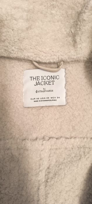 Зимно яке от изкуствена кожа Stradivarius