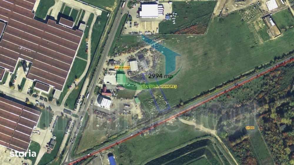 Teren intravilan, zona industriala, suprafata 2994 mp, zona ITALSOFA