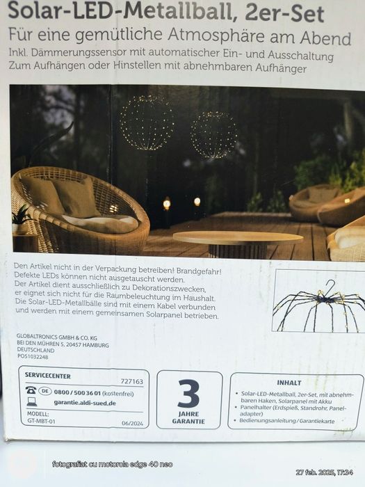 Set 2 decorațiuni solare