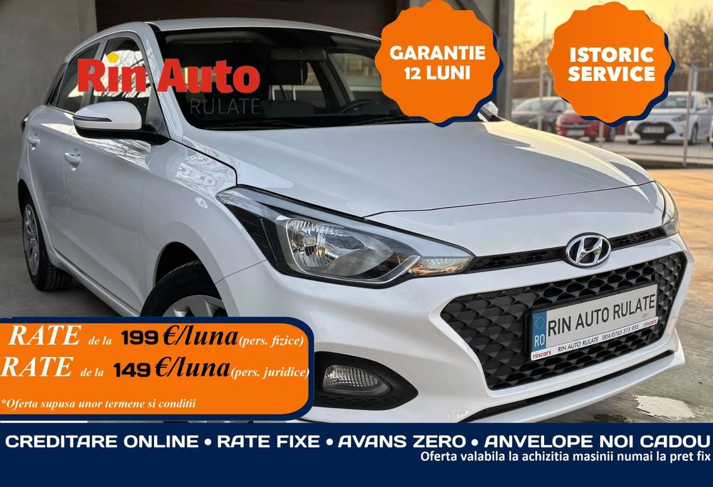 Hyundai i20 1,25 Benzina ~ Posibilitate vanzare si in rate Credit Leasing TVA 21%