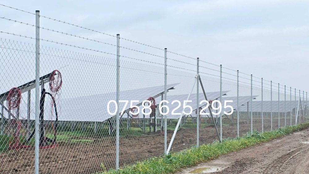 Montaj gard / gard zincat / plasa gri antracit /  plasa verde /