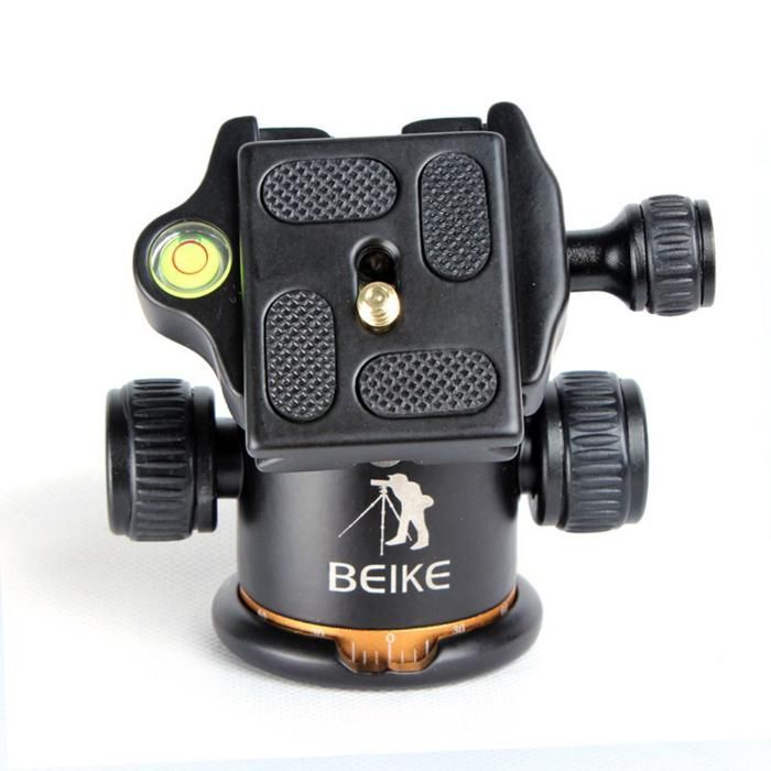 BEIKE 03 Camera Tripod Ball Head Ballhead Quick Release Plate 1/4