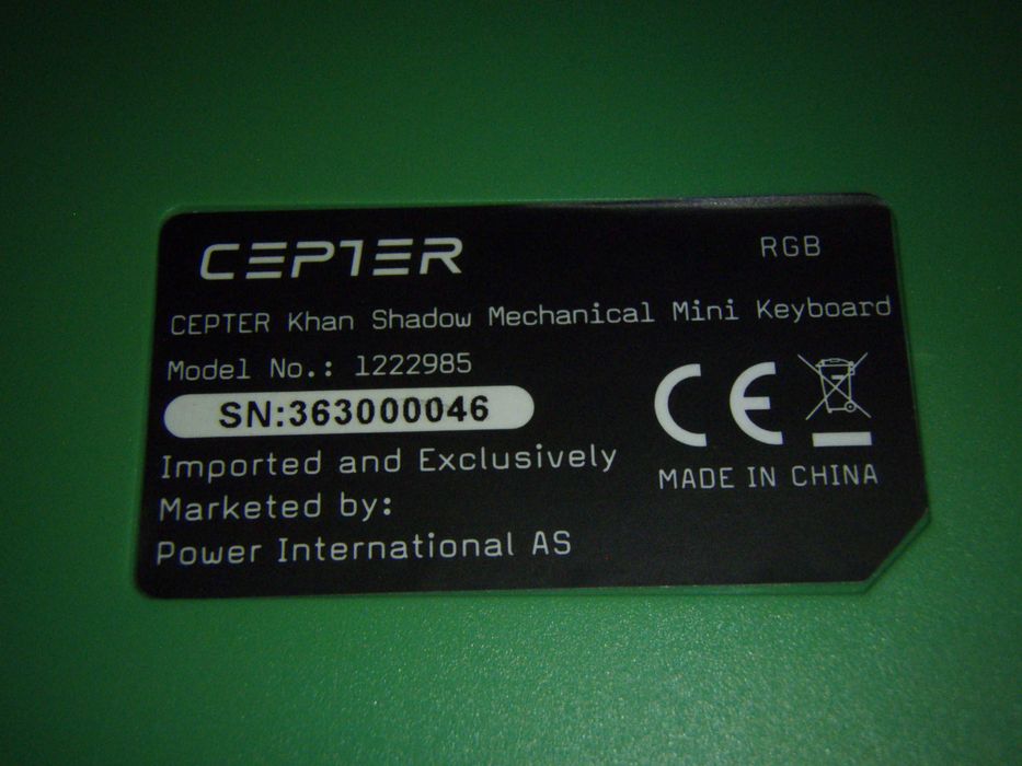 Tastatura RGB Cepter Khan Shadow Mechanical Mini Keyboard 1222985 noua