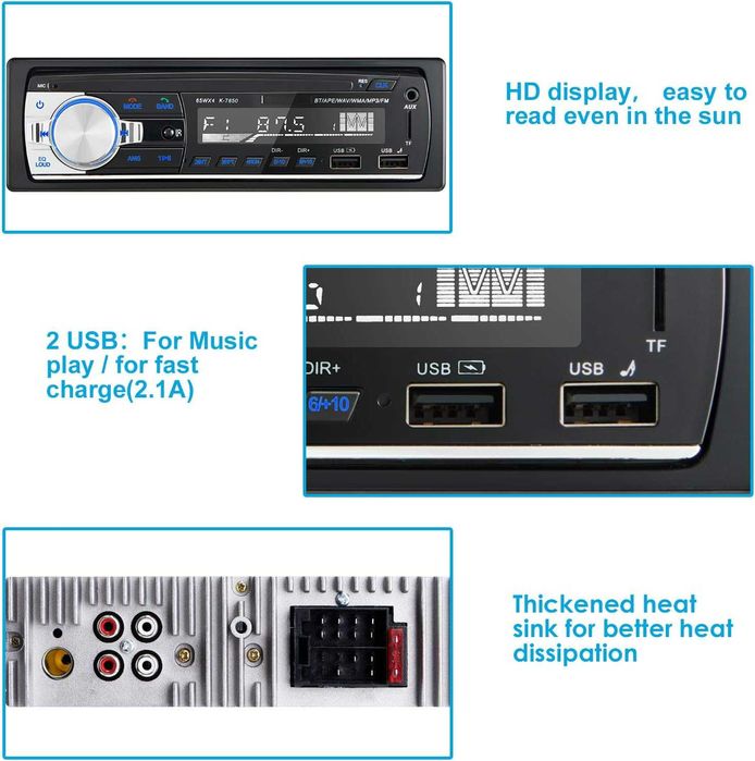 Bluetooth Hands-free MP3 радио за кола CENXINY N1901