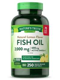 Рыбий жир 2000 мг, Омега 3 - 600 мг Nature's Truth Fish Oil Omega 3