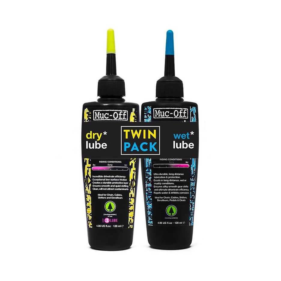 Set Ulei Muc Off Dry/Wet  2x120ml pt bicicleta