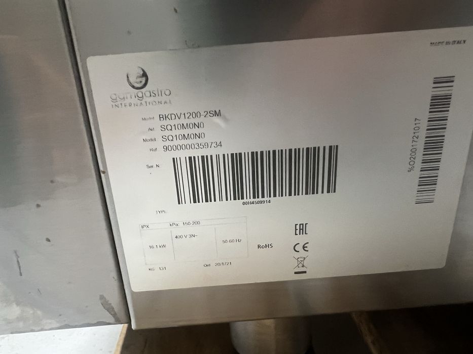 Cuptor patiserie - gastro Italia - 10 tavi 60 x 40 cm - 380 v- 2021