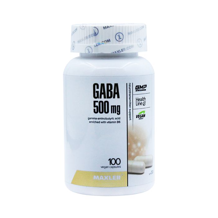 Гамма-аминомасляная кислота Maxler GABA 500 мг 100 капсул