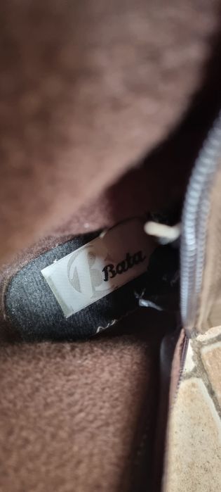 Cizme piele maro Bata