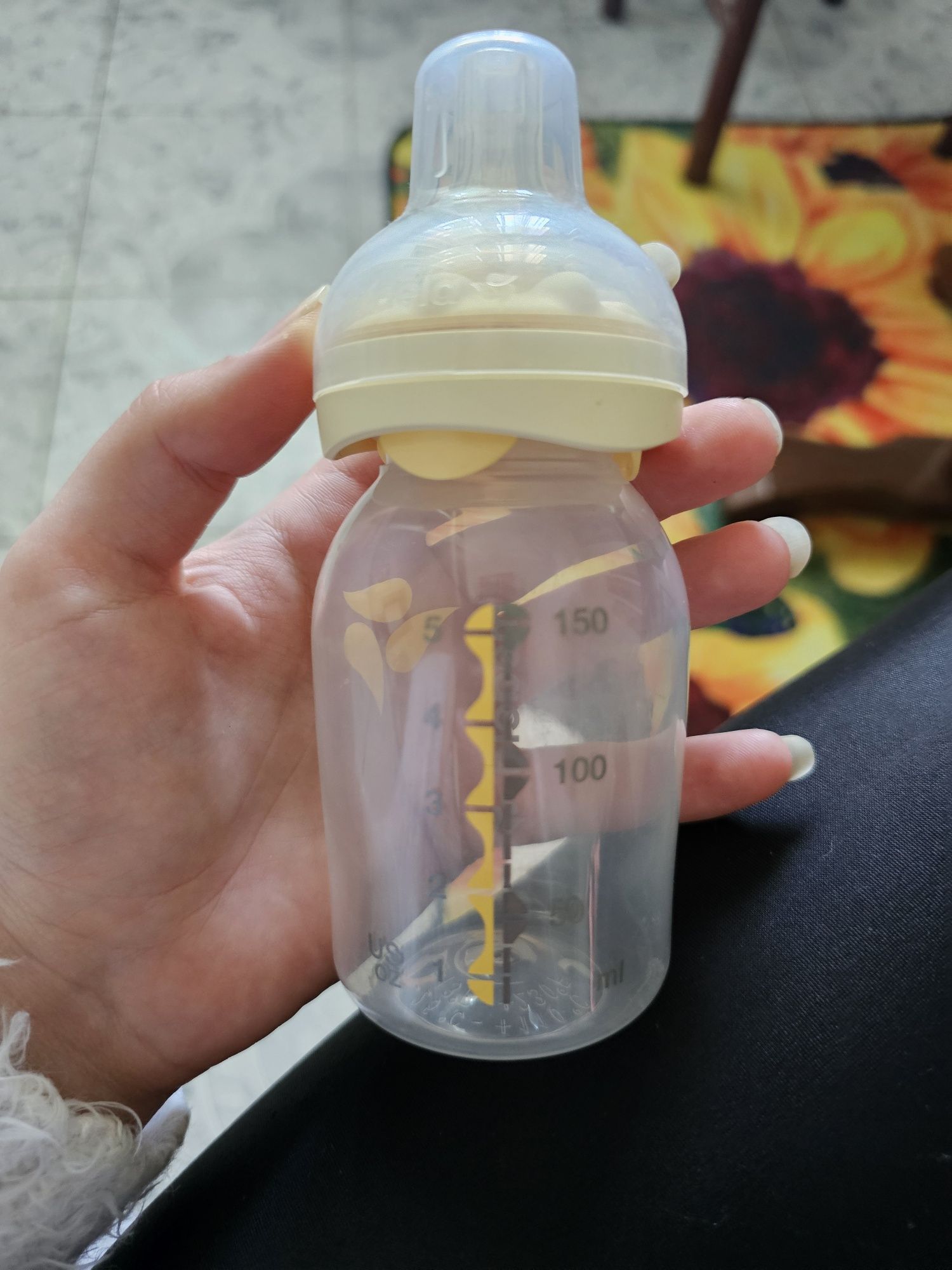 Biberon Medela compatibil cu pompa medela