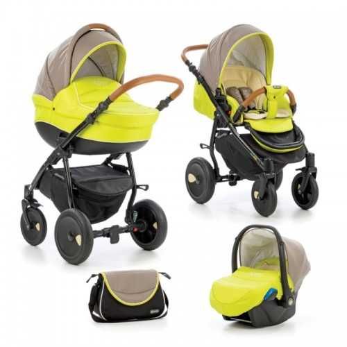 Tutis Бебешка количка Zippy Orbit 3 в 1 Yellow Green