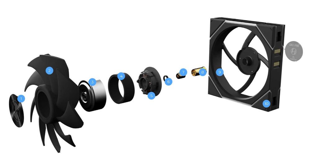 Новый беспроводной реверсивный с дисплеем, подсветкой кулер от Lian Li