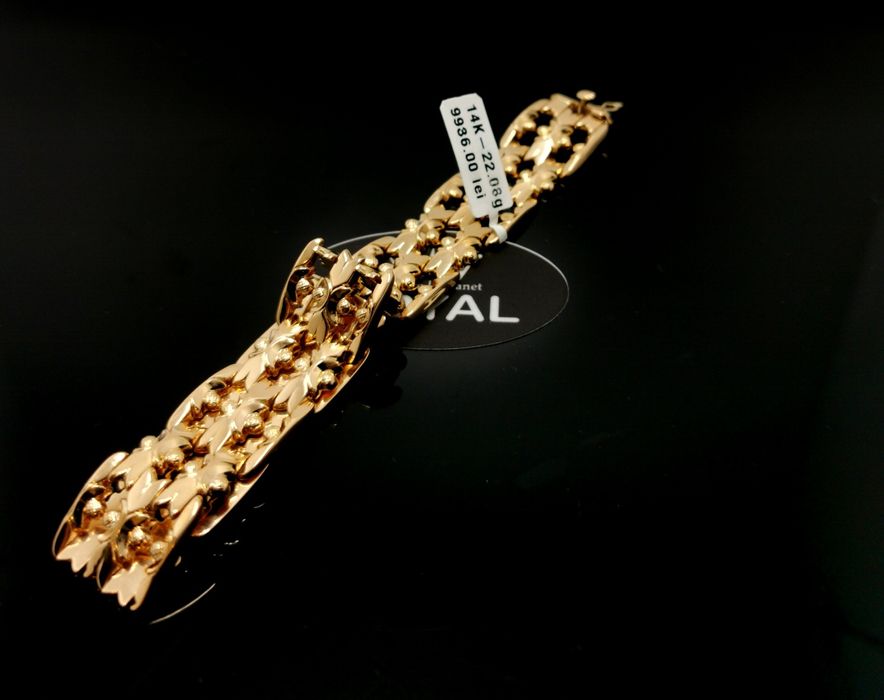 Bijuteria Royal bratara din aur 14k 22.08 gr