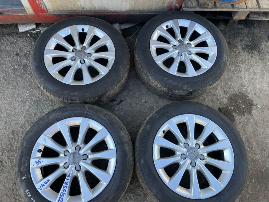 Jante aliaj AUDI A6 C7 4G cu cauciucuri vara 225/55R17