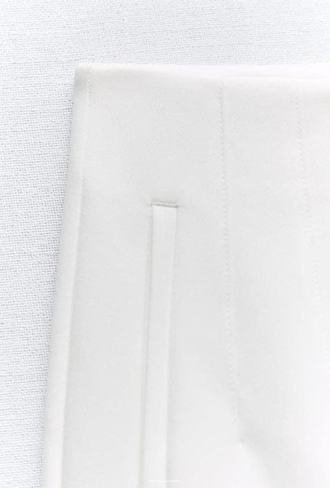 Pantaloni Zara albi office noi cu eticheta