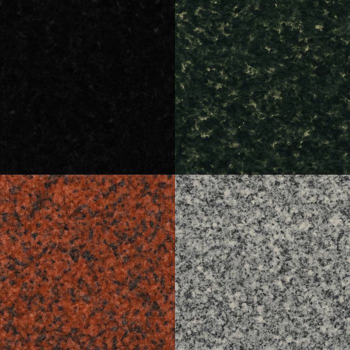 Гранит высшего качества разных цветов