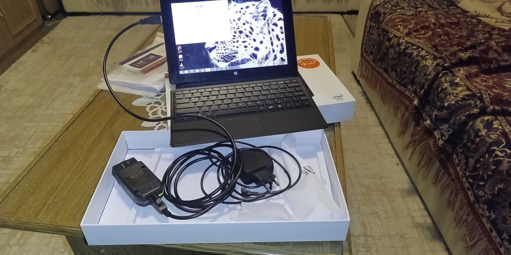 Tester VCDS cu tableta cu Win7