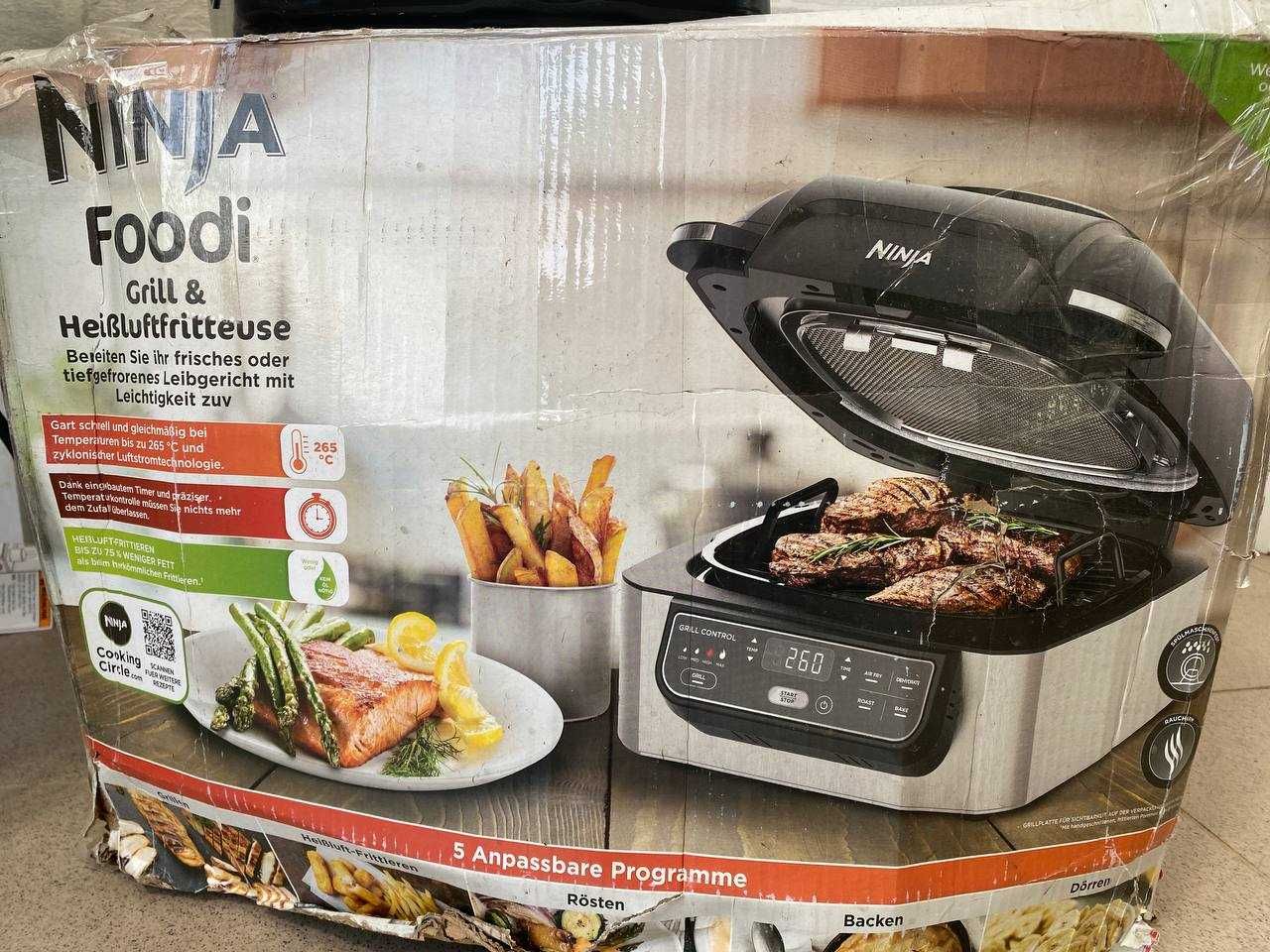 Грил скара и фритюрник Ninja Foodi Grill & AirFryer 5.7L AG301EU 1750W