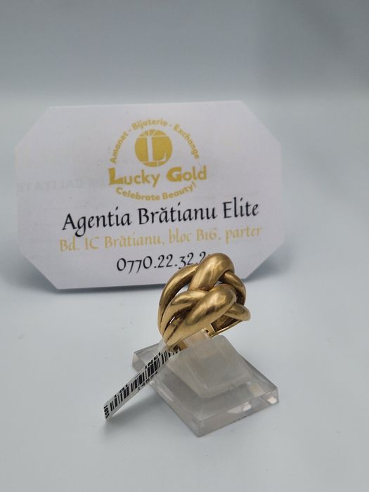 Inel 14 K 6,86 gr mărimea 20 cod 14594