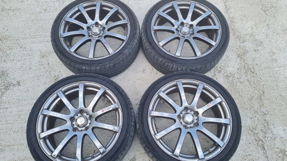 Jante aliaj R18 x 7 1/2JJ ET 38 cu cauciucuri vara 225/40ZR18 Tourador