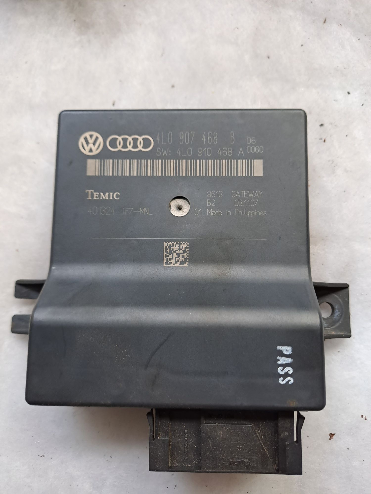 gateway control module, Audi A6 C6 4F 3.0 233 ASB