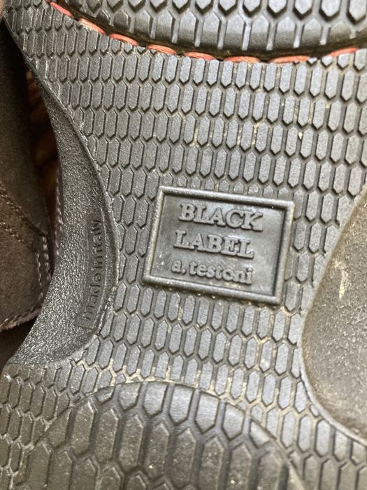 Pantofi a.testoni piele intoarsa maro nr 44