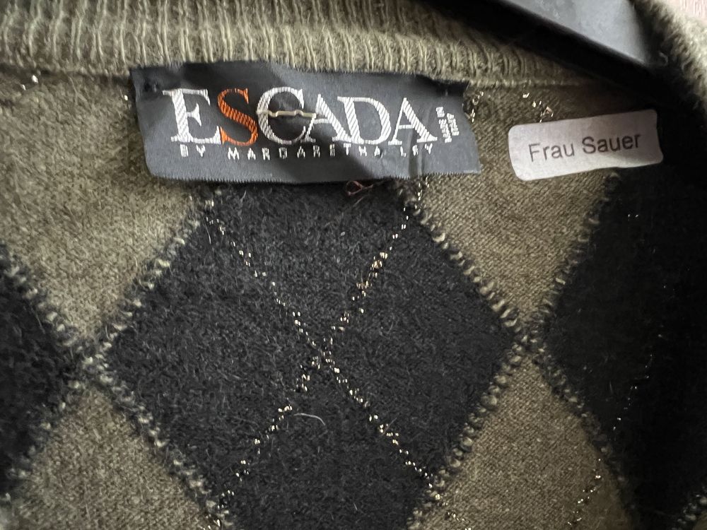 Cardigan Escada lana matase angora L