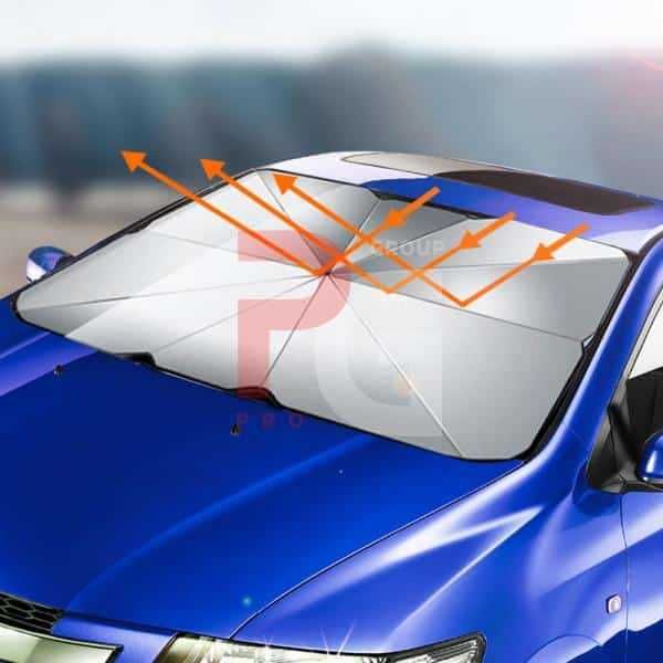 Parasolar tip umbrelă pentru parbriz