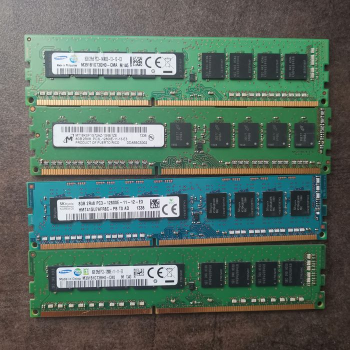 1/2/4/8 gb Ram ddr3 1666, 1860