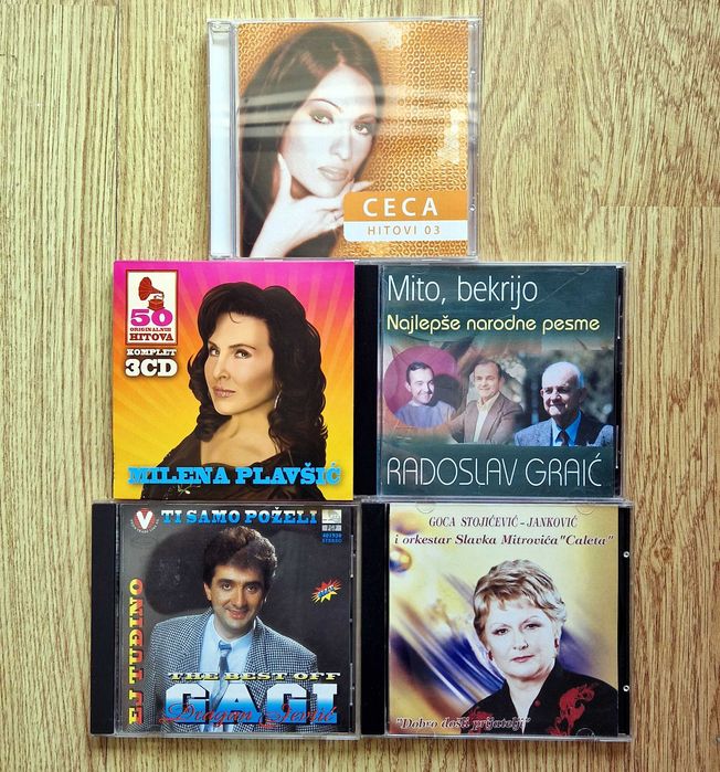 Дискове / CD - ретро поп-фолк, сръбска музика, бг естрада (матрични)