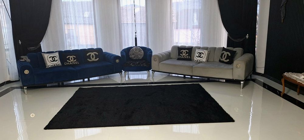 Set canapele extensibile + fotoliu stare impecabilă