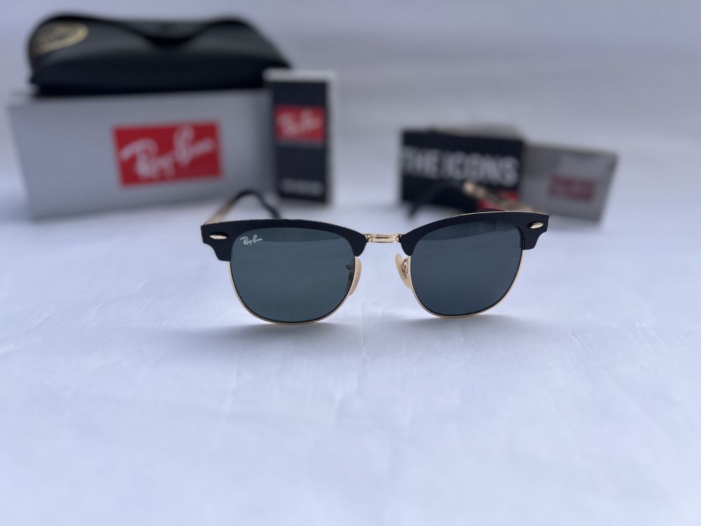 Ochelari de soare RAY BAN 3716 Clubmaster Metal Noi